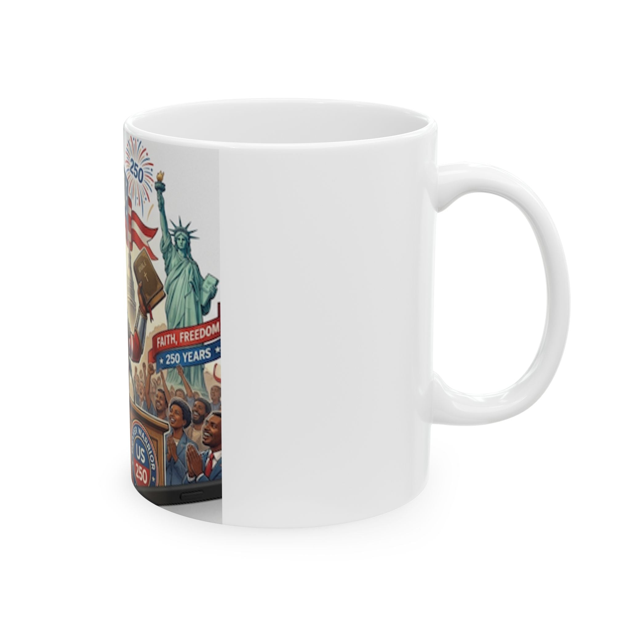 USA 250th Celebration Ceramic Mug, (11oz, 15oz)